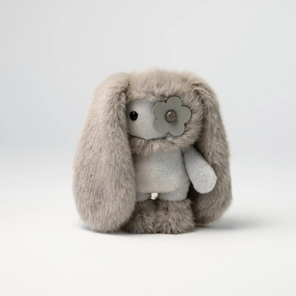 Gray Plush Bunny Toy